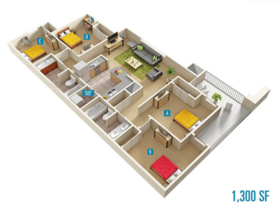 3d floor plan